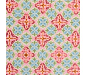 Baumwolle - Julia Blüten kiwi grün